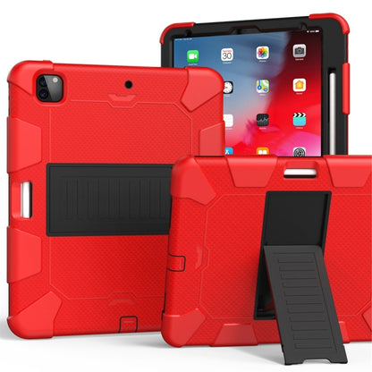 สำหรับ iPad Pro 12.9 (2018) / (2020) เคสซิลิโคนสองสีกันกระแทกพร้อมตัวยึด, For iPad Pro 12.9 (2018) / (2020)