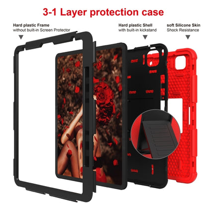 สำหรับ iPad Pro 12.9 (2018) / (2020) เคสซิลิโคนสองสีกันกระแทกพร้อมตัวยึด, For iPad Pro 12.9 (2018) / (2020)