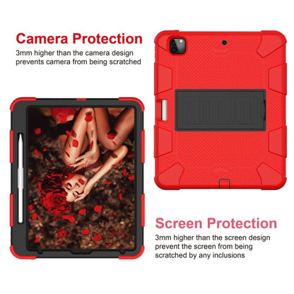 สำหรับ iPad Pro 12.9 (2018) / (2020) เคสซิลิโคนสองสีกันกระแทกพร้อมตัวยึด, For iPad Pro 12.9 (2018) / (2020)
