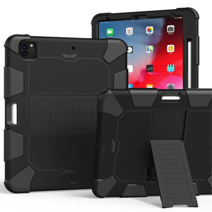 สำหรับ iPad Pro 12.9 (2018) / (2020) เคสซิลิโคนสองสีกันกระแทกพร้อมตัวยึด, For iPad Pro 12.9 (2018) / (2020)