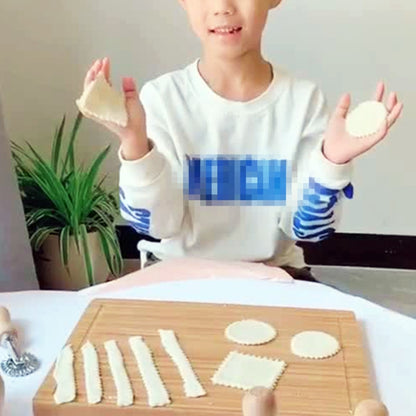 โลหะผสมสังกะสีบิสกิตแม่พิมพ์เค้กเบเกอรี่ครัวเครื่องมือ, Small Round, Large Round, Square, Heart, Short Handle Wheel, Long Handle Wheel