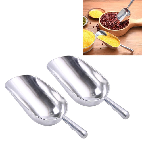 2 PCS Stainless Steel Multifunctional Shovel Aluminium Alloy Ice Shovel Food Tea Shovel Tea Spoon, M