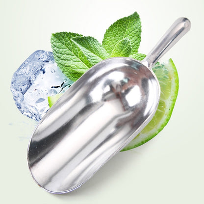 2 PCS Stainless Steel Multifunctional Shovel Aluminium Alloy Ice Shovel Food Tea Shovel Tea Spoon, M