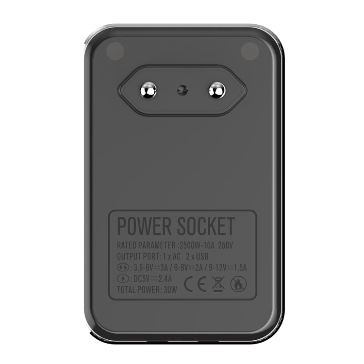LDNIO SC1205 ซ็อกเก็ตการแปลงสากล + QC3.0 USB + อินเทอร์เฟซ USB เครื่องชาร์จเดินทางมัลติฟังก์ชั่เครื่องชาร์จโทรศัพท์มือถือ, ปลั๊ก EU