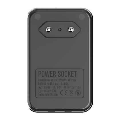 LDNIO SC1205 ซ็อกเก็ตการแปลงสากล + QC3.0 USB + อินเทอร์เฟซ USB เครื่องชาร์จเดินทางมัลติฟังก์ชั่เครื่องชาร์จโทรศัพท์มือถือ, ปลั๊ก EU