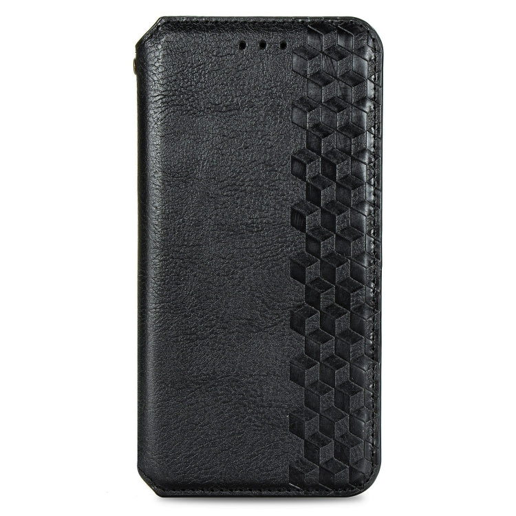 Cubic Grid Pressed ซองหนังแม่เหล็กพลิกแนวนอนพร้อมตัวยึดและช่องเสียบการ์ดและกระเป๋าสตางค์, For Samsung Galaxy A41, For Samsung Galaxy A71 5G
