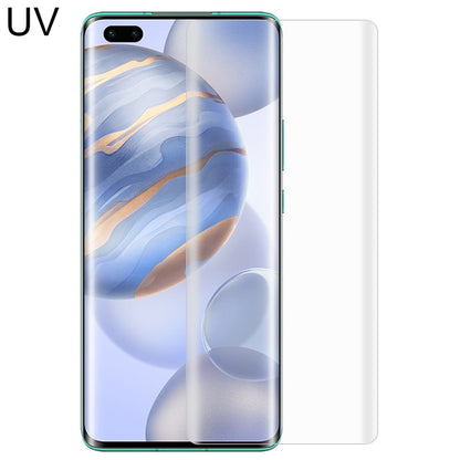ฟิล์มกระจกนิรภัยแบบกาวเต็มโค้ง UV Liquid Curved, For Huawei Honor 30 Pro, For OPPO Reno3 Pro, For Vivo X50 Pro / X50 Pro+, For Xiaomi Mi CC9 Pro, For ZTE Axon 10 Pro