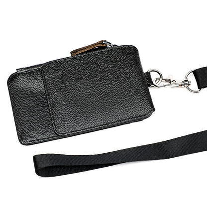 KB172 ผู้ถือบัตรหนัง RFID Antimagnetic Office Work Certificate Case Chest Card, KB172