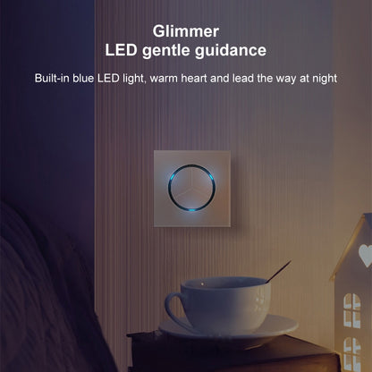 แผงสวิตช์กระจกนิรภัย LED แบบกลม 86 มม., กระจกทรงกลมสีเทา, One Open Dual Control, Two Billing Control, Two Open Dual Control, Three Billing Control, Three Open Dual Control, Four Billing Control, Four Open Dual Control, One Open Multiple Control        ...