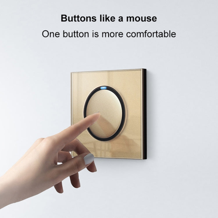 แผงสวิตช์กระจกนิรภัย LED แบบกลม 86 มม. กระจกทรงกลมสีทอง, One Open Dual Control, Two Billing Control, Two Open Dual Control, Three Billing Control, Three Open Dual Control, Four Billing Control, Four Open Dual Control, One Open Multiple Control         ...