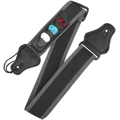 สายกีต้าร์โปร่งไฟฟ้าพื้นบ้านพร้อม 3 หยิบ สีสุ่ม, Guitar Strap