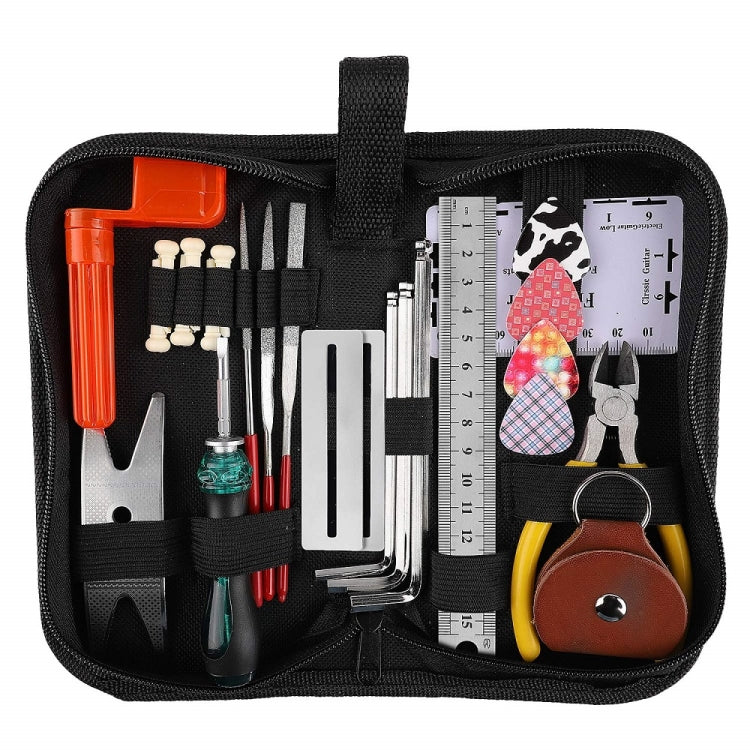 ชุดเครื่องมือซ่อมกีต้าร์, ประแจไฟล์, ตัดคอร์ดและม้วน, ขัดเฟรต, Guitar Repair Kit