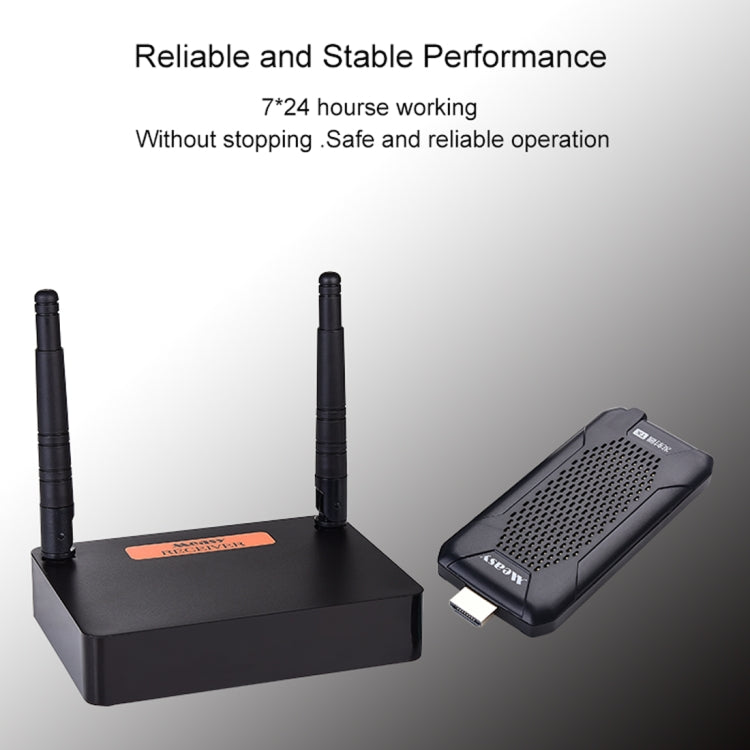 Measy FHD656 Mini 1080P HDMI 1.4 HD เครื่องส่งสัญญาณภาพและเสียงไร้สาย ตัวรับ Extender Transmission System, ระยะการส่ง: 100m,, US Plug, EU Plug, AU Plug, UK Plug