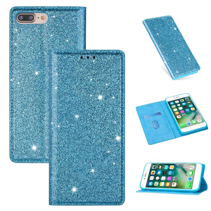ซองหนังพลิกแนวนอนแม่เหล็กบางเฉียบแวววาวพร้อมตัวยึดและช่องเสียบการ์ด, For iPhone 6 Plus, For iPhone 8 / 7, For iPhone 8 Plus / 7 Plus, For iPhone 11, For iPhone 11 Pro, For iPhone 11 Pro Max, For iPhone X / XS, For iPhone XS Max