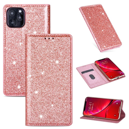 ซองหนังพลิกแนวนอนแม่เหล็กบางเฉียบแวววาวพร้อมตัวยึดและช่องเสียบการ์ด, For iPhone 6 Plus, For iPhone 8 / 7, For iPhone 8 Plus / 7 Plus, For iPhone 11, For iPhone 11 Pro, For iPhone 11 Pro Max, For iPhone X / XS, For iPhone XS Max
