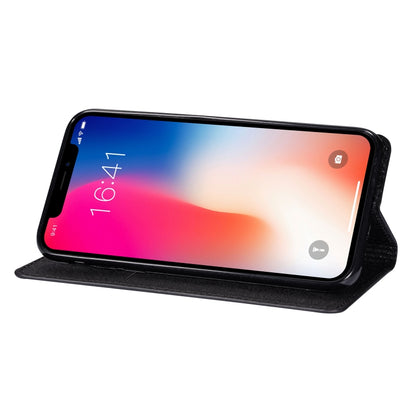 ซองหนังพลิกแนวนอนแม่เหล็กบางเฉียบแวววาวพร้อมตัวยึดและช่องเสียบการ์ด, For iPhone XR