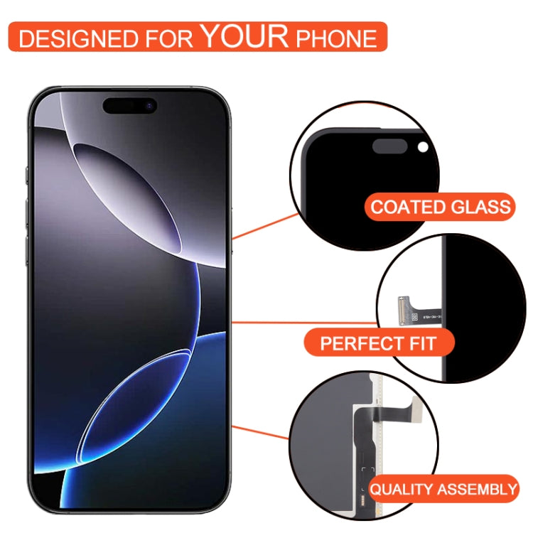 DD OLED หน้าจอ LCD พร้อม Digitizer Full Assembly, For iPhone 15 Pro (Soft OLED), For iPhone 14 Pro (Soft OLED), For iPhone 13 Pro (Soft OLED), For iPhone 13 (Soft OLED), For iPhone 12 Pro Max(Hard OLED)