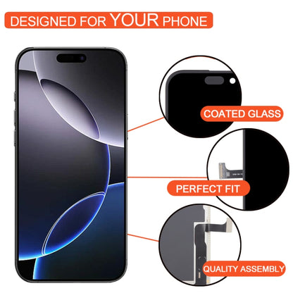DD OLED หน้าจอ LCD พร้อม Digitizer Full Assembly, For iPhone 15 Pro (Soft OLED), For iPhone 14 Pro (Soft OLED), For iPhone 13 Pro (Soft OLED), For iPhone 13 (Soft OLED), For iPhone 12 Pro Max(Hard OLED)