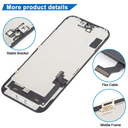 DD OLED หน้าจอ LCD พร้อม Digitizer Full Assembly, For iPhone 15 (Incell)