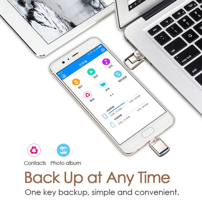 อินเทอร์เฟซ USB 3.1 + USB-C Metal Twister Flash U Disk, มาตรฐาน, 128G