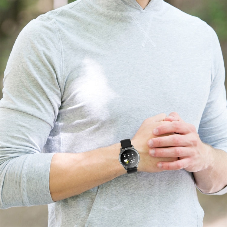 สายซิลิโคนหัวเข็มขัดสีเงิน ขนาด 22mm, For Xiaomi Haylou Solar LS05