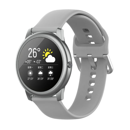 สายซิลิโคนหัวเข็มขัดสีเงิน ขนาด 22mm, For Xiaomi Haylou Solar LS05
