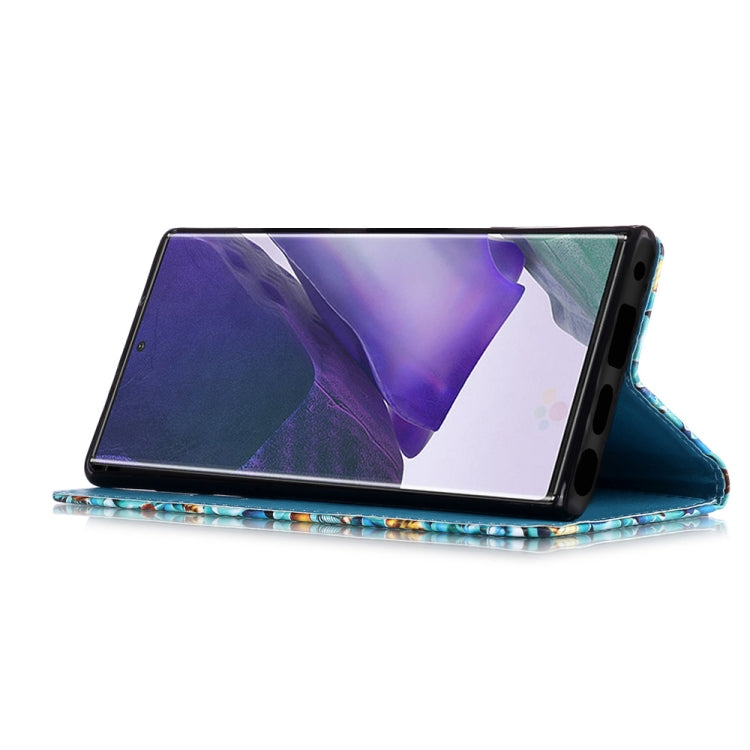 รูปแบบการวาดสีซองหนังพลิกแนวนอนสานธรรมดาพร้อมตัวยึดและช่องเสียบการ์ดและกระเป๋าสตางค์และเชือกเส้นเล็ก, For Samsung Galaxy Note20 Ultra, For Samsung Galaxy Note20, For Xiaomi Redmi 9A, For Xiaomi Redmi 9C