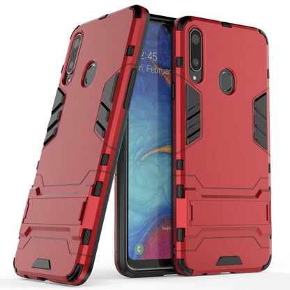 สำหรับ Samsung Galaxy A20s PC + เคสกันกระแทก TPU พร้อมตัวยึด