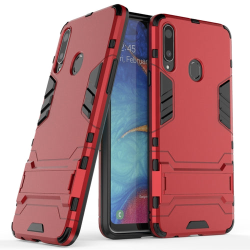 สำหรับ Samsung Galaxy A20s PC + เคสกันกระแทก TPU พร้อมตัวยึด