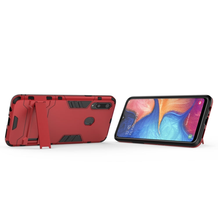 สำหรับ Samsung Galaxy A20s PC + เคสกันกระแทก TPU พร้อมตัวยึด