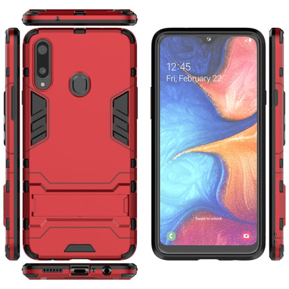 สำหรับ Samsung Galaxy A20s PC + เคสกันกระแทก TPU พร้อมตัวยึด