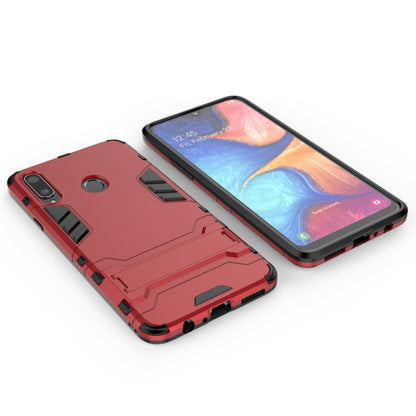 สำหรับ Samsung Galaxy A20s PC + เคสกันกระแทก TPU พร้อมตัวยึด