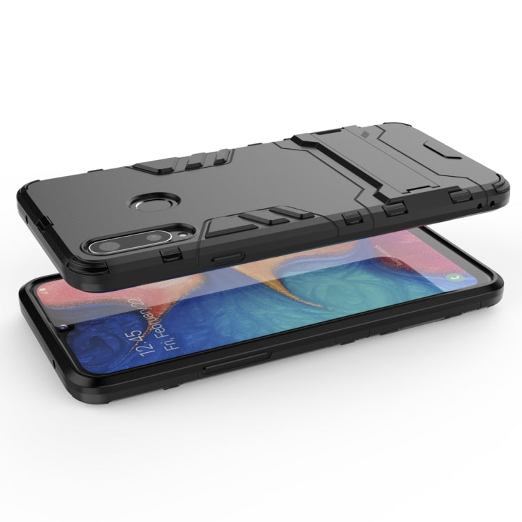 สำหรับ Samsung Galaxy A20s PC + เคสกันกระแทก TPU พร้อมตัวยึด