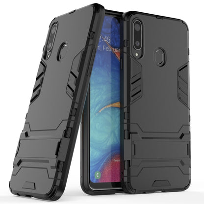 สำหรับ Samsung Galaxy A20s PC + เคสกันกระแทก TPU พร้อมตัวยึด