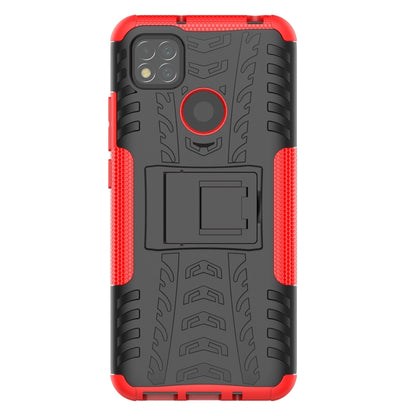 เคสกันกระแทกเนื้อยาง TPU + PC พร้อมตัวยึด, For Xiaomi Redmi 9C