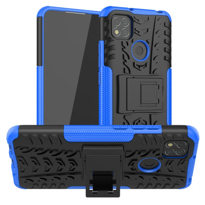 เคสกันกระแทกเนื้อยาง TPU + PC พร้อมตัวยึด, For Xiaomi Redmi 9C