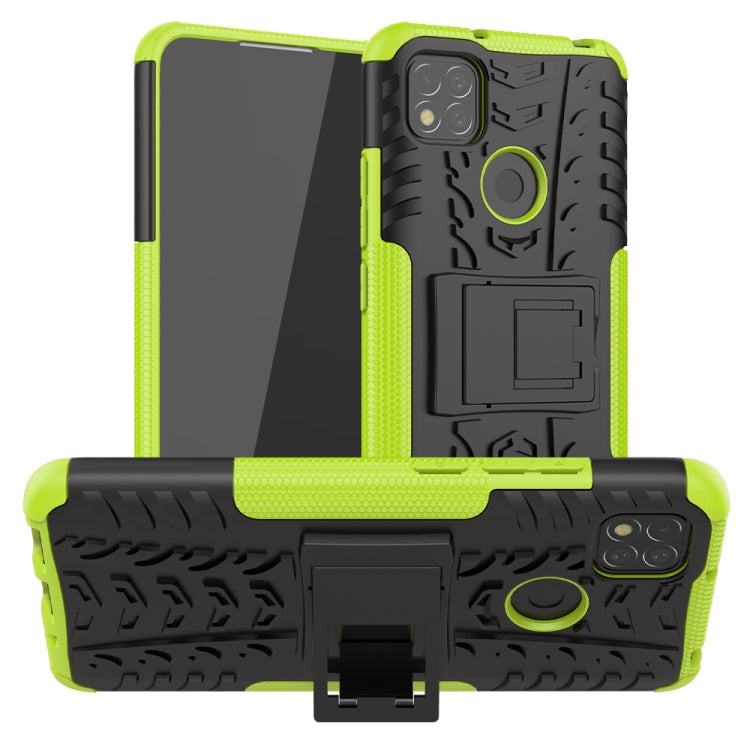 เคสกันกระแทกเนื้อยาง TPU + PC พร้อมตัวยึด, For Xiaomi Redmi 9C