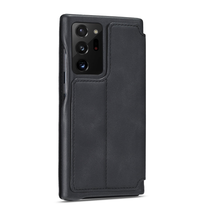 LC.IMEEKE Hon Ancient Series ซองหนังพลิกแนวนอนพร้อมตัวยึดและช่องเสียบการ์ด, For Samsung Galaxy Note20 Ultra, For Samsung Galaxy A11 EU Version