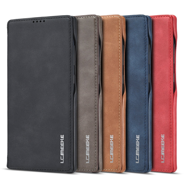 LC.IMEEKE Hon Ancient Series ซองหนังพลิกแนวนอนพร้อมตัวยึดและช่องเสียบการ์ด, For Samsung Galaxy Note20 Ultra, For Samsung Galaxy A11 EU Version