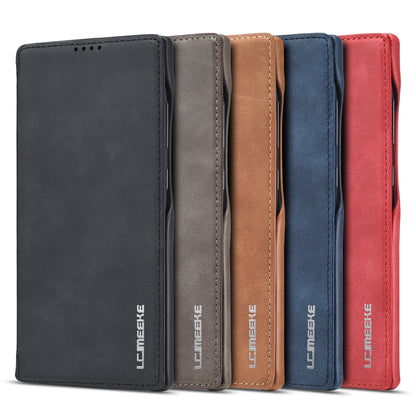 LC.IMEEKE Hon Ancient Series ซองหนังพลิกแนวนอนพร้อมตัวยึดและช่องเสียบการ์ด, For Samsung Galaxy Note20 Ultra, For Samsung Galaxy A11 EU Version