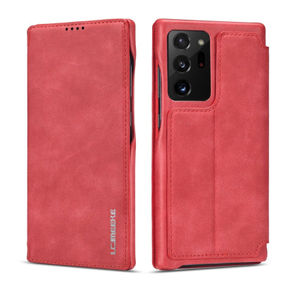 LC.IMEEKE Hon Ancient Series ซองหนังพลิกแนวนอนพร้อมตัวยึดและช่องเสียบการ์ด, For Samsung Galaxy Note20 Ultra, For Samsung Galaxy A11 EU Version