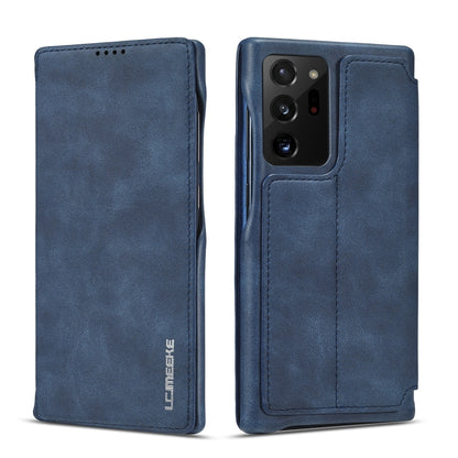 LC.IMEEKE Hon Ancient Series ซองหนังพลิกแนวนอนพร้อมตัวยึดและช่องเสียบการ์ด, For Samsung Galaxy Note20 Ultra, For Samsung Galaxy A11 EU Version