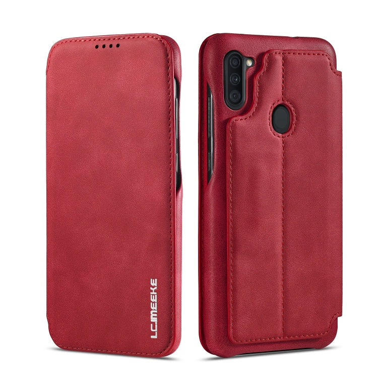 LC.IMEEKE Hon Ancient Series ซองหนังพลิกแนวนอนพร้อมตัวยึดและช่องเสียบการ์ด, For Samsung Galaxy Note20 Ultra, For Samsung Galaxy A11 EU Version
