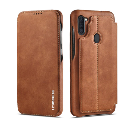 LC.IMEEKE Hon Ancient Series ซองหนังพลิกแนวนอนพร้อมตัวยึดและช่องเสียบการ์ด, For Samsung Galaxy Note20 Ultra, For Samsung Galaxy A11 EU Version