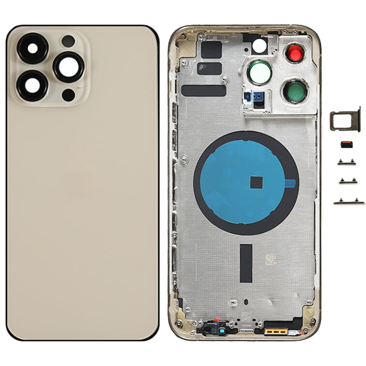 ฝาหลังแบตเตอรี่สำหรับ iPhone 14 Pro Max พร้อมปุ่มด้านข้างและถาดใส่การ์ด, US Version, China Version, CE EU Version