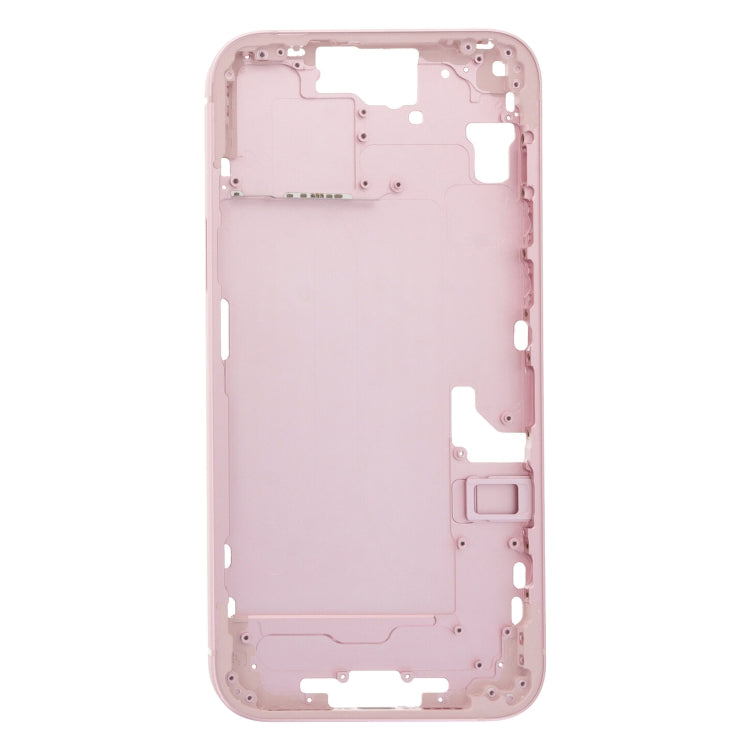 สำหรับ iPhone 15 Plus แผ่นขอบกลางพร้อมปุ่มด้านข้าง + ถาดใส่การ์ด, China Version, US Version, CE EU Version