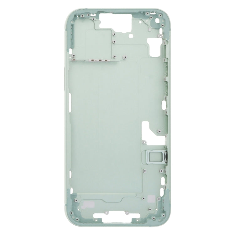 สำหรับ iPhone 15 Plus แผ่นขอบกลางพร้อมปุ่มด้านข้าง + ถาดใส่การ์ด, China Version, US Version, CE EU Version