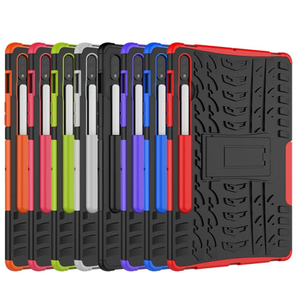เคสกันกระแทกเนื้อยาง TPU + PC พร้อมตัวยึด, For Samsung Galaxy Tab S8 / Galaxy Tab S7 T870 / T875