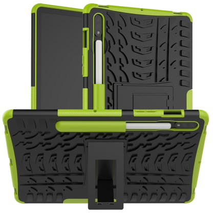 เคสกันกระแทกเนื้อยาง TPU + PC พร้อมตัวยึด, For Samsung Galaxy Tab S8 / Galaxy Tab S7 T870 / T875