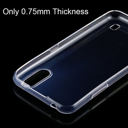 0.75 มม. บางเฉียบโปร่งใส TPU เคสป้องกัน, For Samsung Galaxy M01, For OPPO Realme C15, For Sony Xperia 5